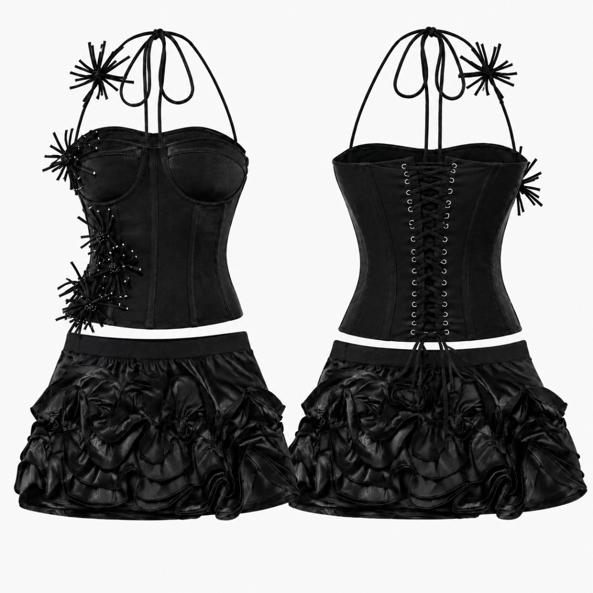 Ruby Rose Ruffle Two-Piece Set